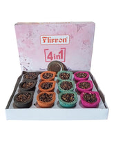 4 in 1 Dhoop Cup (Pack of 3) | Cup Sambrani Rose, Chandan, Mogra, Camphor Guggal Fragrance for Daily Puja & Havan (36 Cup)