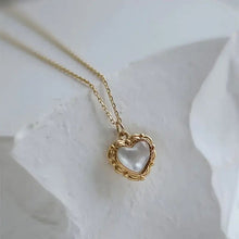 Vintage Retro Charm Heart Necklace