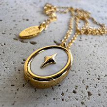 Astral Oval Star Pendant Necklace