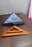 Double Side Scale Triangle / Ruler Measurement Hand Tool (1 Pc / Orange)