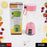 Portable blender mixer cup with 6 blades