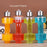Versatile water bottle designed as a dumbbell, featuring a durable steel cap.