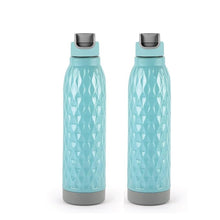 CELLO Puro Wave 900 Water Bottle | Easy Carry Wrist Belt | Covered Drinking Spout | Refrigerator Safe| Plastic Bottle | 660ml, mULTICOLOR
