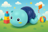 Swimming Turtle Bath Toys for Kids