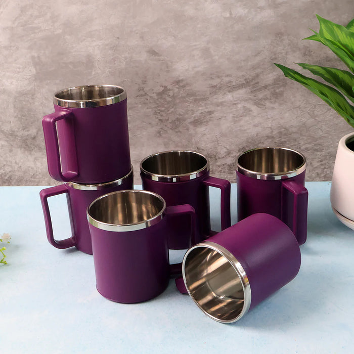 Supermom Stainless Steel Inner Coffee Mug Set (200ML / 6 Pc)