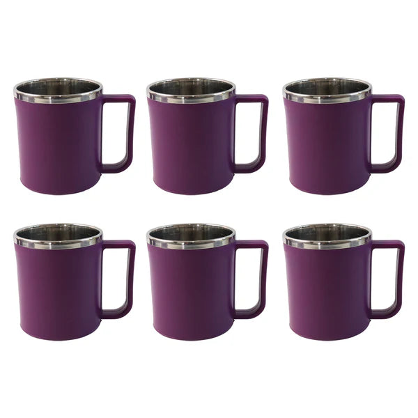 Supermom Stainless Steel Inner Coffee Mug Set (200ML / 6 Pc)