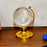 Small Crystal Globe Table Showpiece with Golden Stand (1 Pc)
