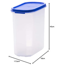 Varmora Magnum Oval Storage Containers | Neat & Tidy Kitchen | Stackable & Sturdy | Ideal for Pulses, Rice, Lentils, Flour, Cereals & Snacks