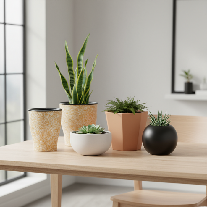 Cone Painted Planter Pot