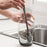 Brush designed for cleaning narrow bottles.
