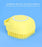 Silicone bath brush showing shampoo dispenser, ideal for a gentle scrub.