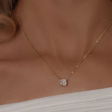 Elegant Cushion-Cut Diamond Pendant Necklace