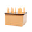 Pink kulfi mold tray with 8 compartments