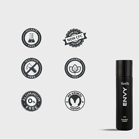 ENVY Natural Spray Perfume For Men/Women |Premium & Long Lasting Perfume| Eau de Parfum - 60ml