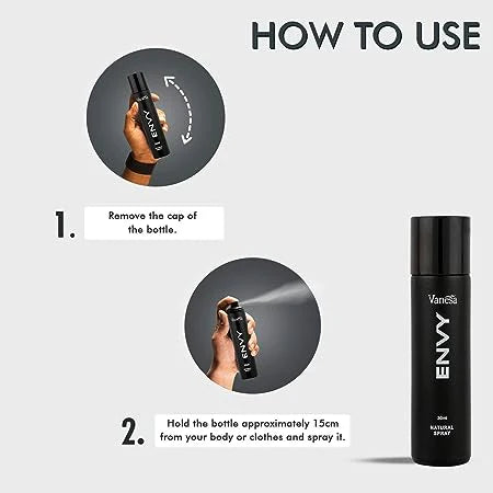 ENVY Natural Spray Perfume For Men/Women |Premium & Long Lasting Perfume| Eau de Parfum - 60ml