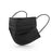 Disposable Face Mask with Nose Clip (Blue/Black, Pack of 50) for Unisex