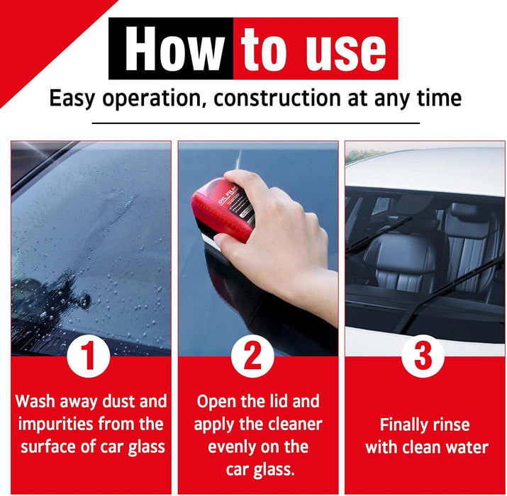 Multifunctional Car Oil Film Cleaning Brush