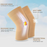 Premium Compression Knee Support – Elastic Leg Brace for Stability & Comfort (Size-L)