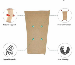 Premium Compression Knee Support – Elastic Leg Brace for Stability & Comfort (Size-L)