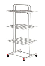 Stainless Steel 3-Tier Foldable Drying Stand – Heavy Duty & Space-Saving