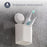 Self-Adhesive Wall Mount Toothbrush Holder – for Toothbrush, Toothpaste, Razor & More (1 Pc)
