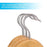 Wooden Hanger (1 Pc) | Sturdy Wooden Clothes Hanger with Shoulder Notches & 360° Rotating Chrome Hook – Ideal for Heavy Garments