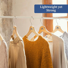 Wooden Hanger (1 Pc) | Sturdy Wooden Clothes Hanger with Shoulder Notches & 360° Rotating Chrome Hook – Ideal for Heavy Garments