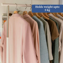 Wooden Hanger (1 Pc) | Sturdy Wooden Clothes Hanger with Shoulder Notches & 360° Rotating Chrome Hook – Ideal for Heavy Garments