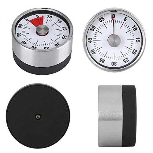 Kitchen Timer with Magnetic Base – 60-Minute Countdown Clock for Cooking, Baking, Studying, Housework, Classroom, Office Meetings, and Games – No Batteries Needed