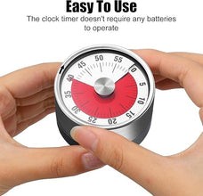 Kitchen Timer with Magnetic Base – 60-Minute Countdown Clock for Cooking, Baking, Studying, Housework, Classroom, Office Meetings, and Games – No Batteries Needed