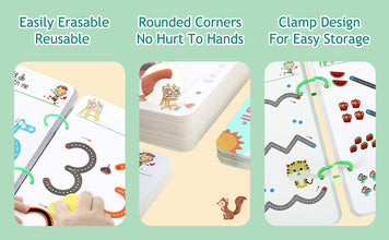 64-Page Magic Tracing Book | Reusable Workbook for Kids | Alphabet, Number & Pen Control Practice