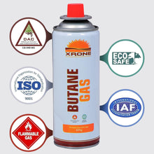 Butane Gas Can for Camping Stoves | High-Pressure Portable Refill for Gas Torches & Flame Lighters | Ideal for Welding & Outdoor Use (Pack of 1)