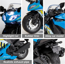 Premium Die-Cast Metal Sport Bike Toy – Realistic Scaled Model
