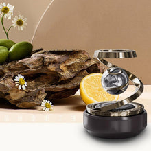 Solar-Powered Car Air Freshener – Refillable Dashboard Aroma Diffuser with Auto-Rotation, Stylish Interior Accessory (Pack of 1)