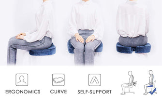 Ultimate Pro Coccyx Seat Cushion | Back Pain Relief Orthopedic Chair Cushions for Sitting for Office Chair