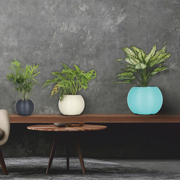 Jupiter Pot – Modern Round Textured Planter