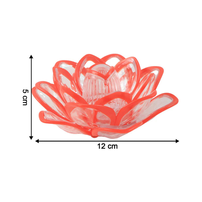 Set of 6 Lotus Shaped LED Flameless Decorative Candles