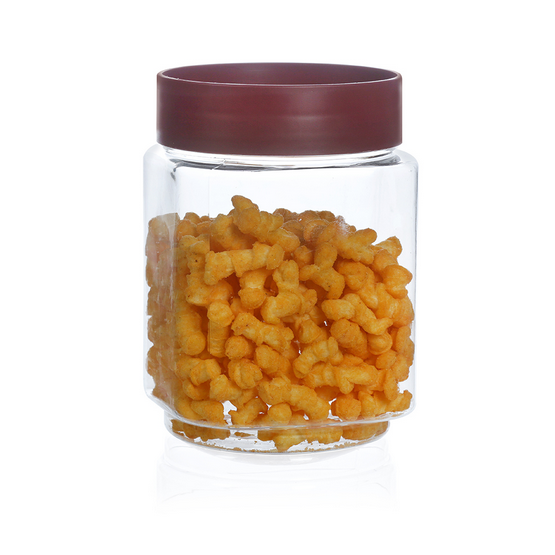 Varmora Store 'n' Stack Dry Storage Containers – Airtight, Easy-Open Lids | Space-Saving, Transparent Plastic Jars | 1750ML, 2150ML, 2550ML