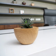 Obtuse Wooden Finish Planter