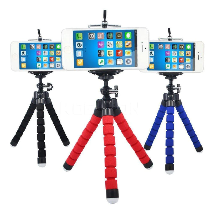 Portable Mini Octopus Tripod with Phone Holder for Selfies