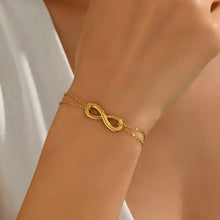 Minimal Elegant Wrist Infinity Bracelet