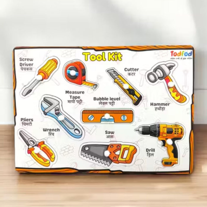 Todfod Tool Kit Identify Puzzle – Early Learning A4 Board