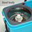 Large bucket spin mop with wheels, plastic for easy cleaning