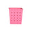 Dotted planters for single plants, designed for railings.