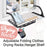 Compact folding clothes drying rack with adjustable shelves, suitable for all spaces