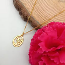 Elegant Om Golden Chain Pendant