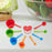 8-piece multicolour measurement spoon set for cooking and baking