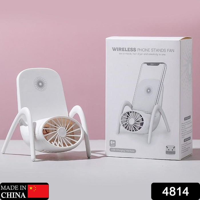 Portable Mobile Phone Holder Fan – Handheld, Multi-Function (Battery Not Include)