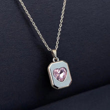 Elegant Heart-Cut Crystal Pendant Necklace