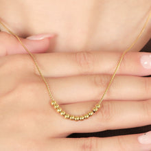 Dainty Beaded Golden Ball Necklace